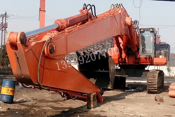 印度EX1200做28米挖掘机加长臂案例